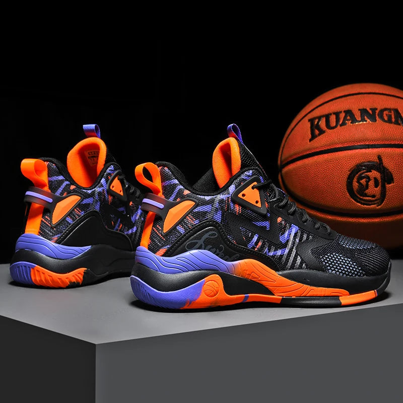 "VibeForce" High-Top Outdoor Sneakers β Custom Logo, Big Sizes (US 13-14)