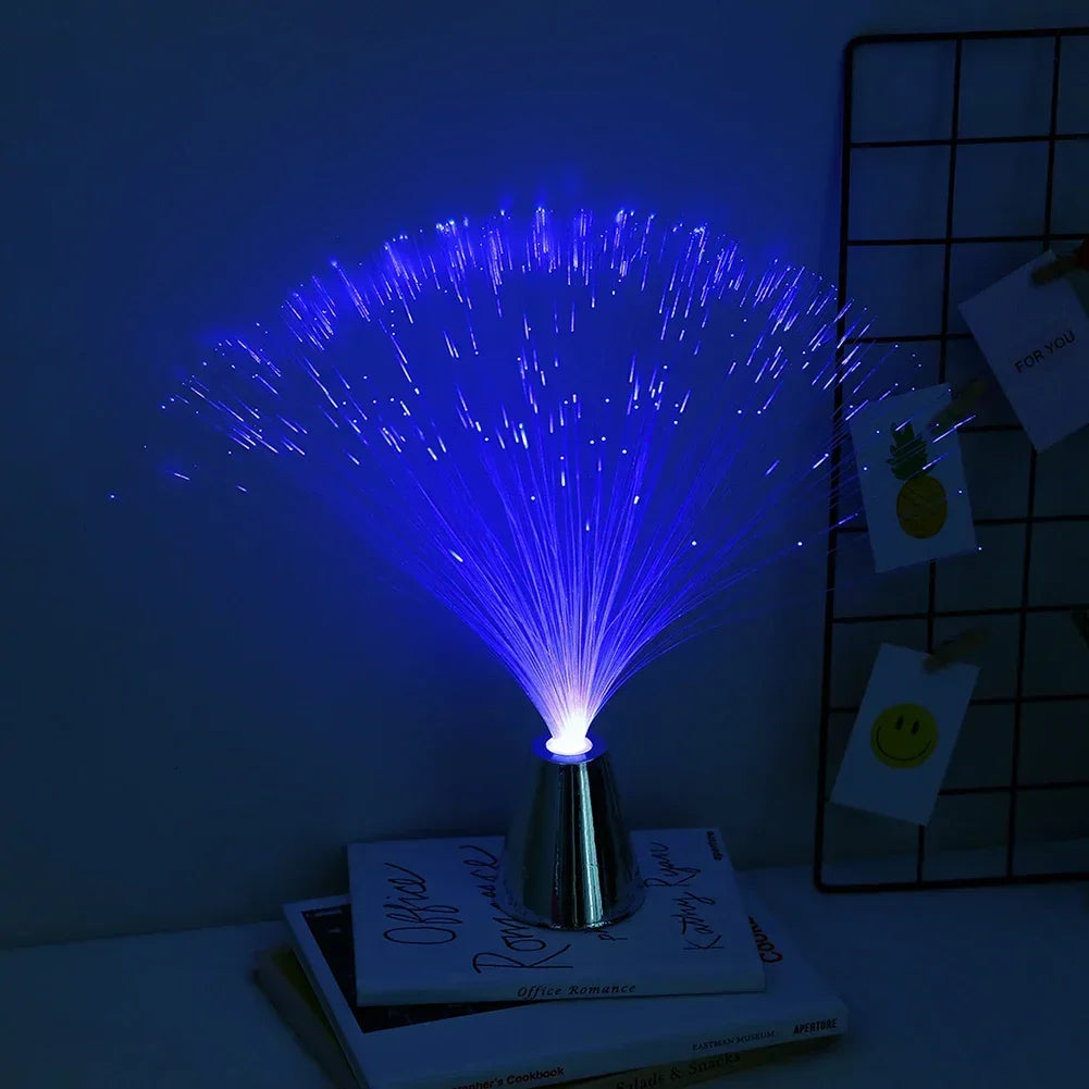 "StarGlow Fiber Optic Lamp – 7 Color LED Magic"