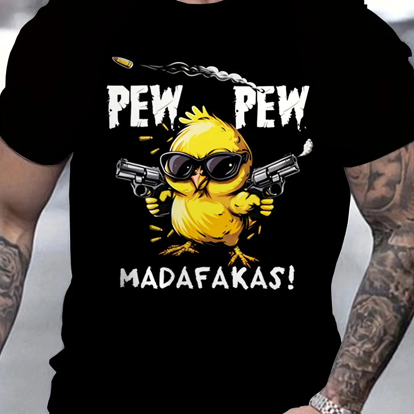 Pew Pew Madafaka – Cartoon Heat Tee
