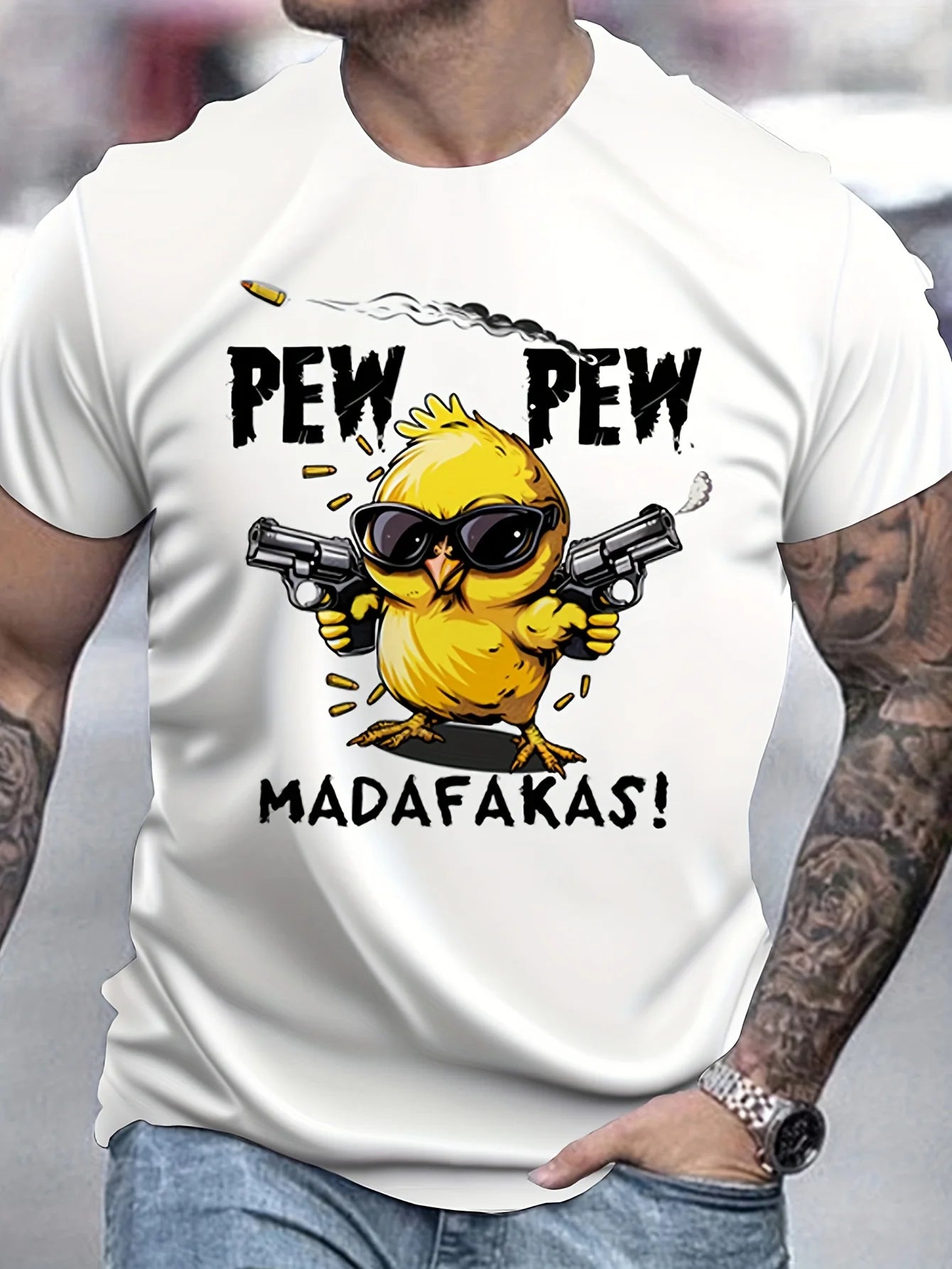 Pew Pew Madafaka – Cartoon Heat Tee