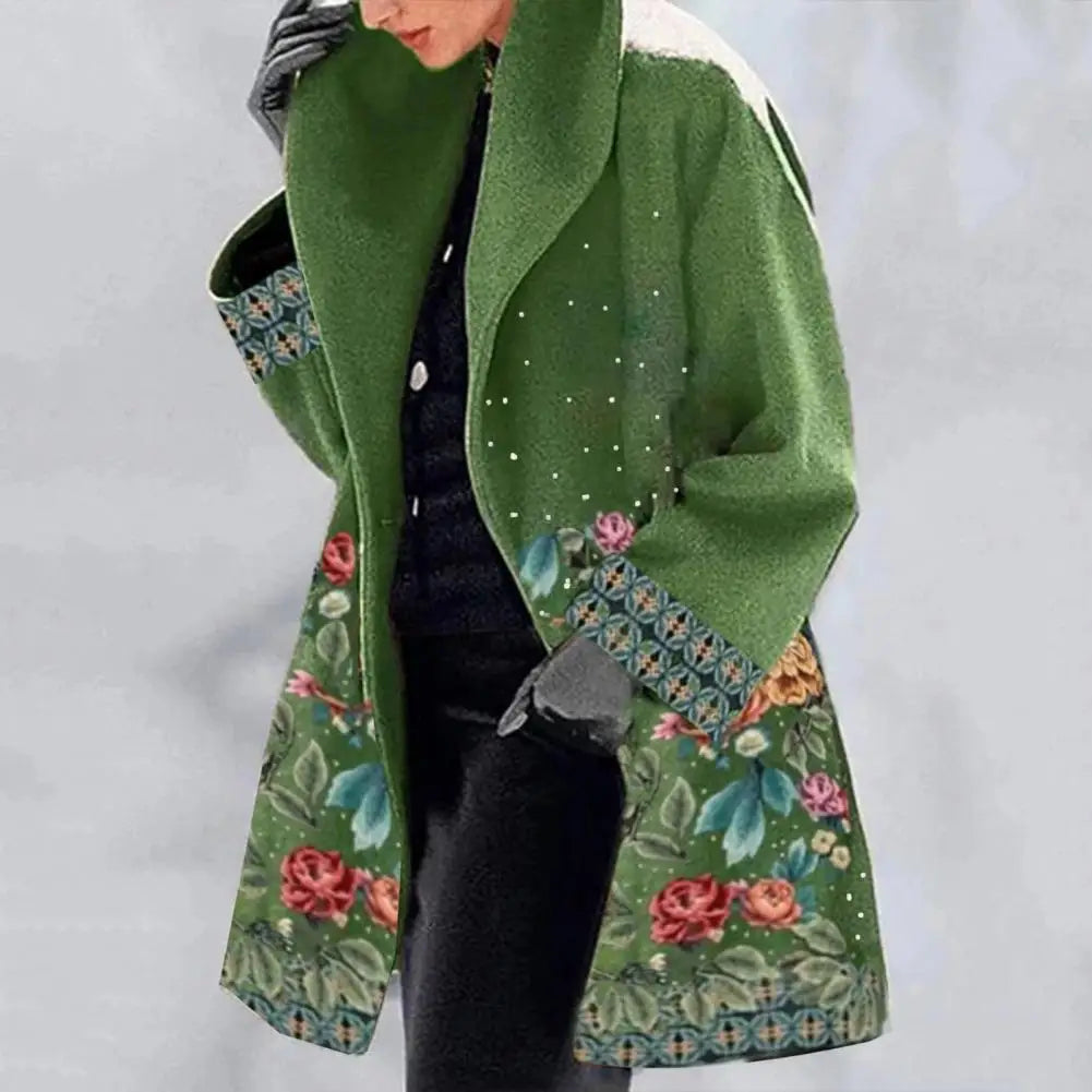 Noir Botanica Midi Coat