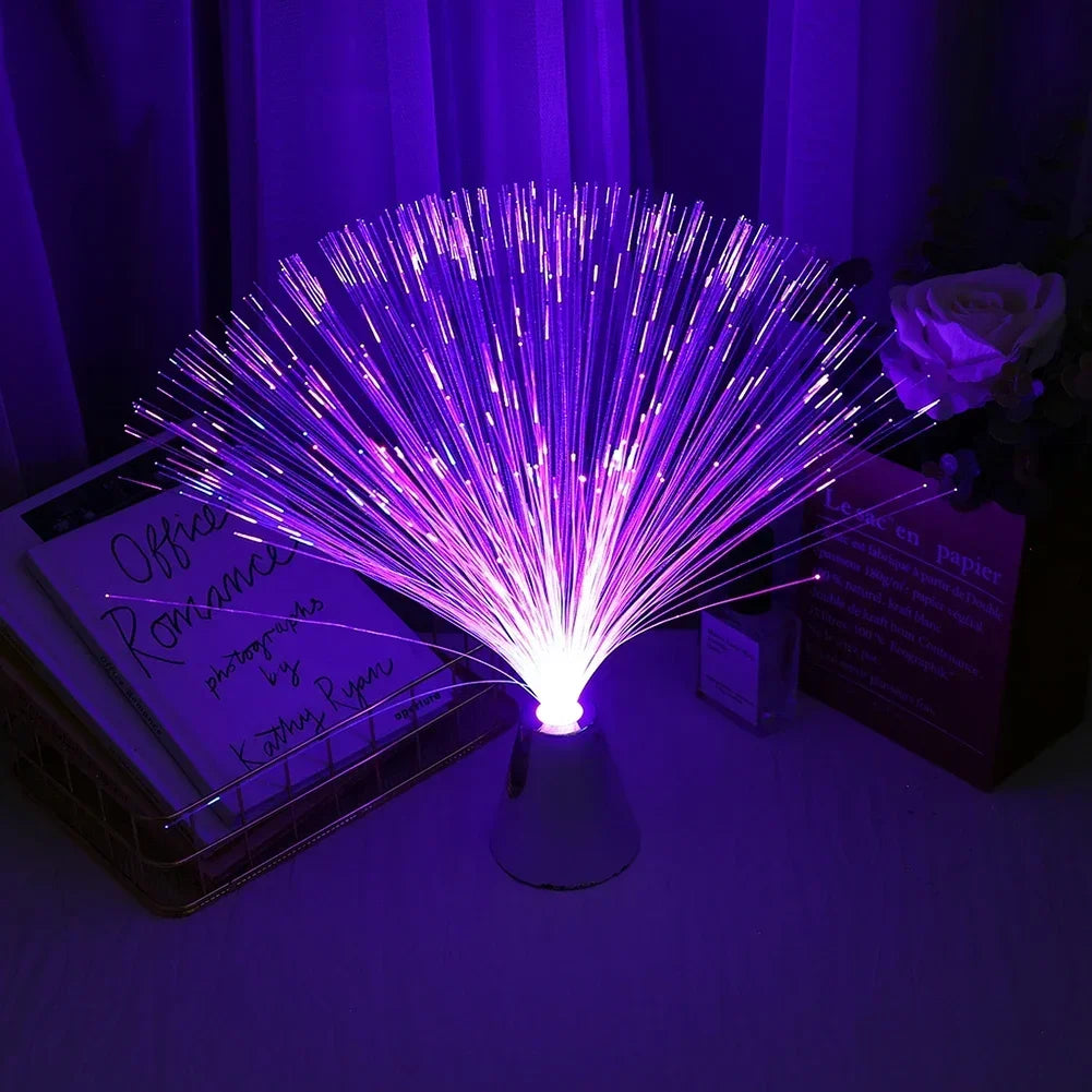 "StarGlow Fiber Optic Lamp – 7 Color LED Magic"