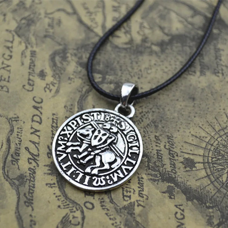 Aegis Valor – Ancient Silver Warrior Shield Necklace