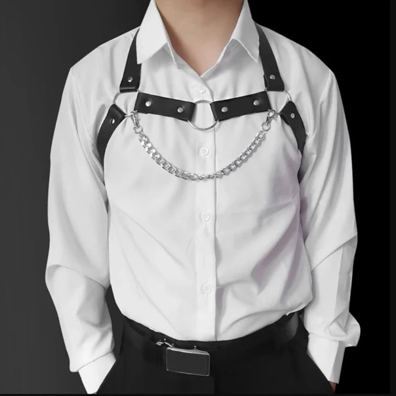 Steel Pulse – Leather Punk Chest Harness