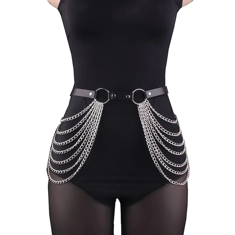 LUSTRA Layered Chain Waist Harness