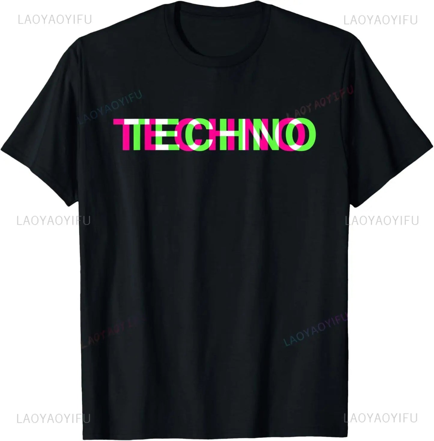 Trippy Glitch Cyber Tee