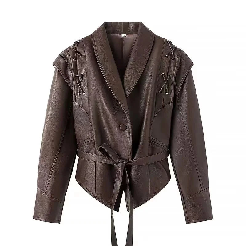 Vortex V-Neck Moto Jacket