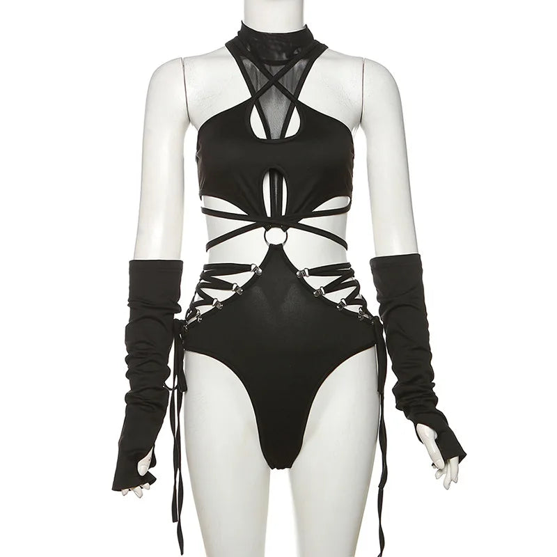 Shadow Veil Cyber Bodysuit