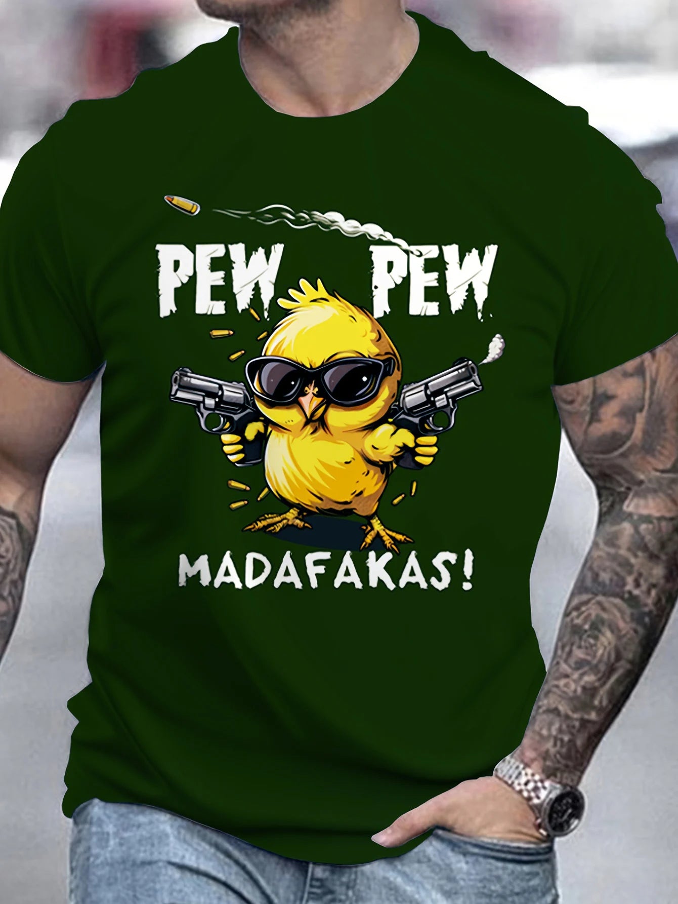 Pew Pew Madafaka – Cartoon Heat Tee
