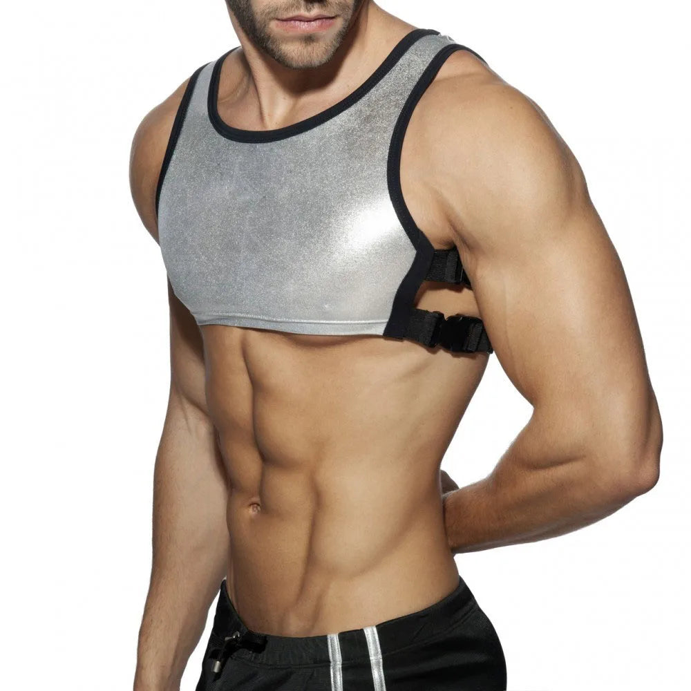 LUSTRA // Dominion Core - Neoprene & Metal Fetish Harness Top