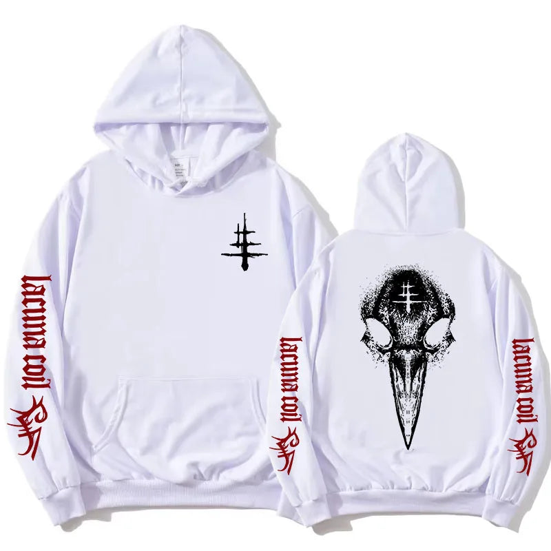 SLEEPLESS EMPIRE Lacuna Coil Hoodie – Gothic Rock Streetwear Fleece