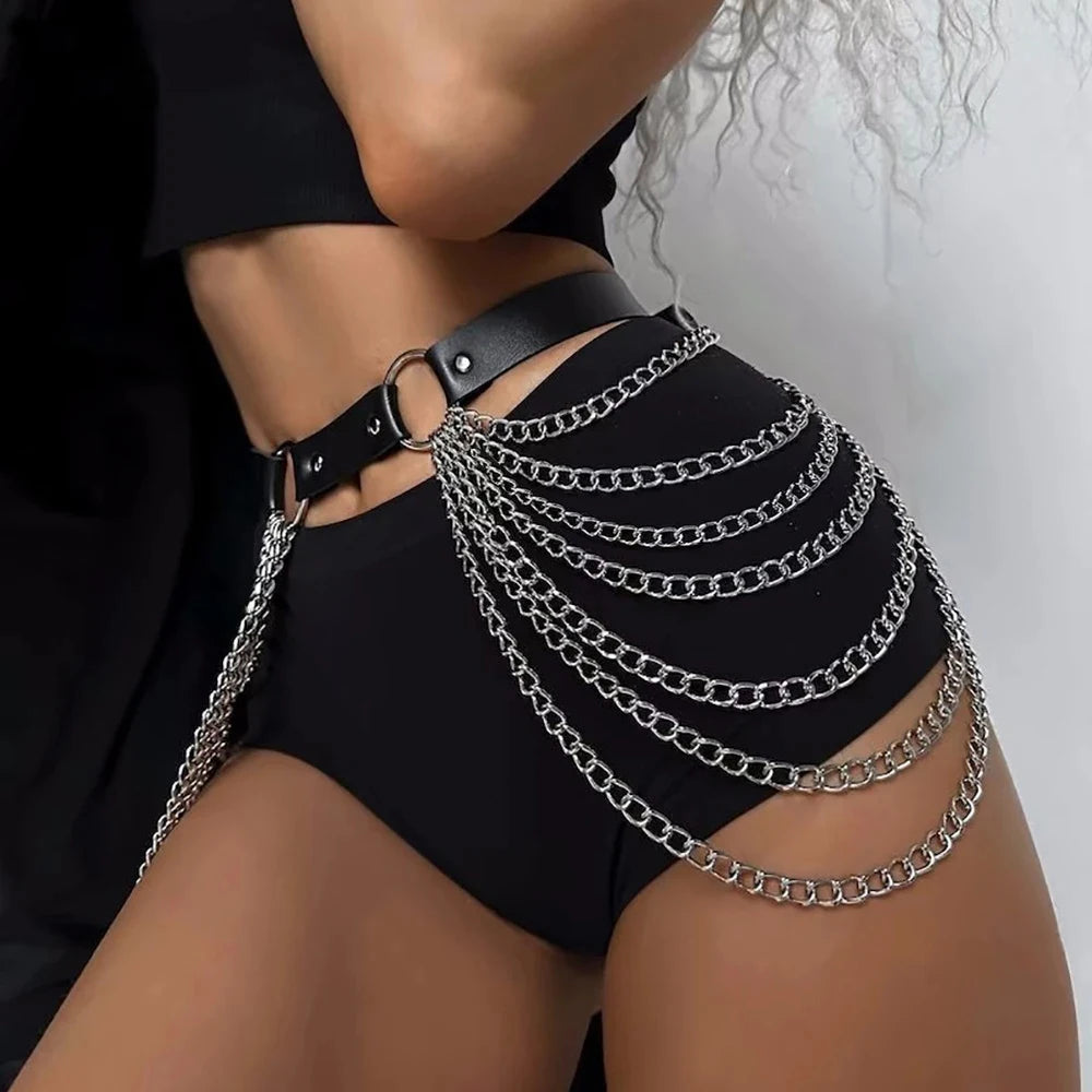 LUSTRA Layered Chain Waist Harness