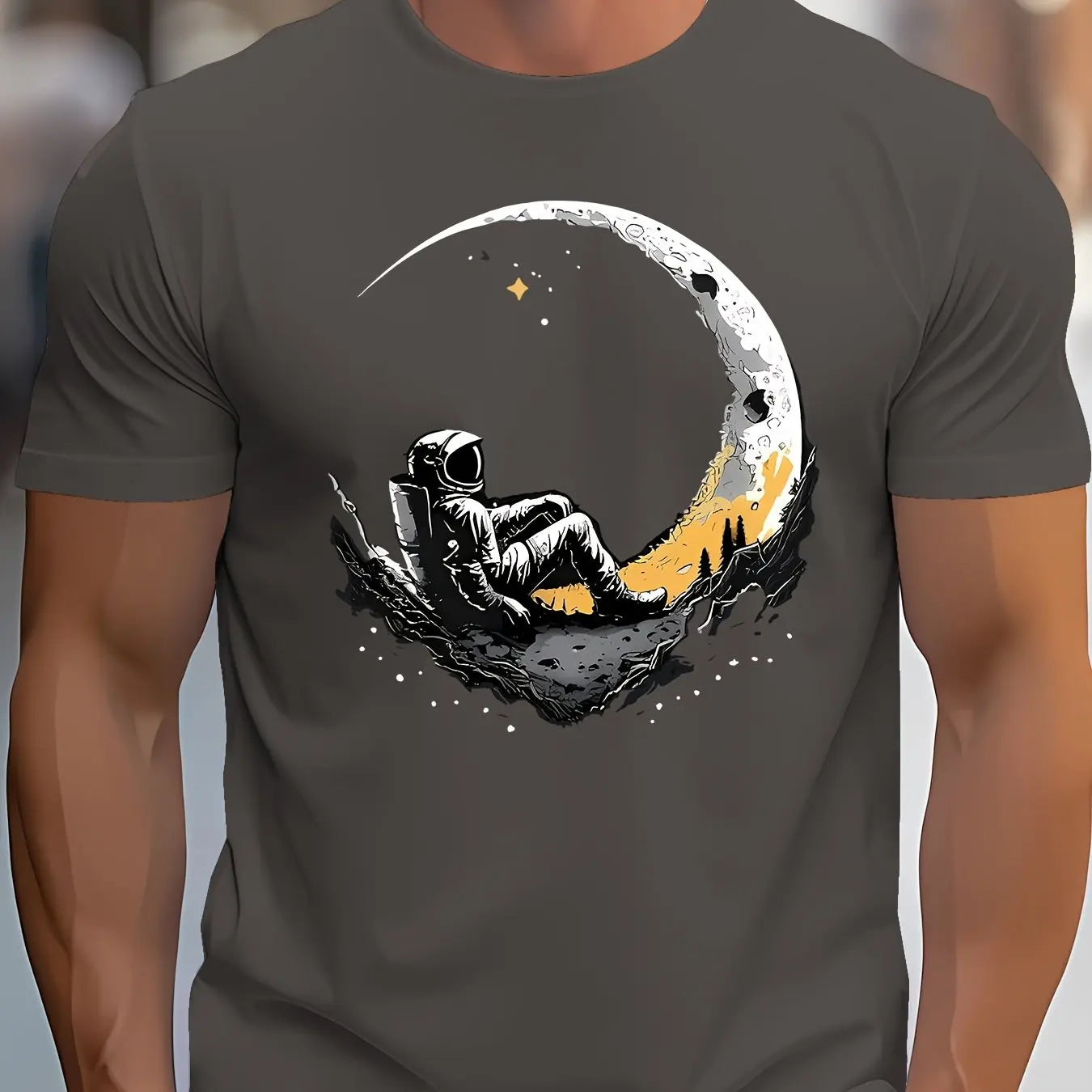 Lunar Drift Oversized Cyber Tee