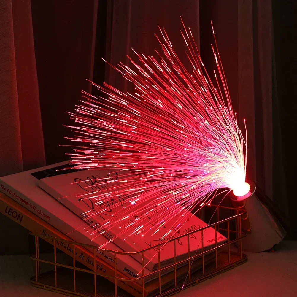 "StarGlow Fiber Optic Lamp – 7 Color LED Magic"