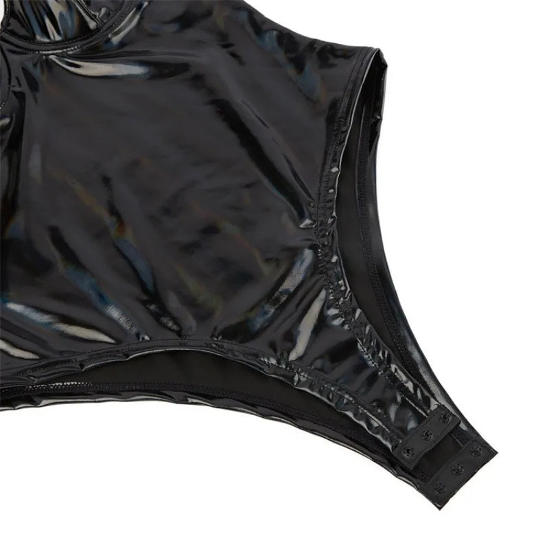 LUSTRA Sculpt PU Bodysuit