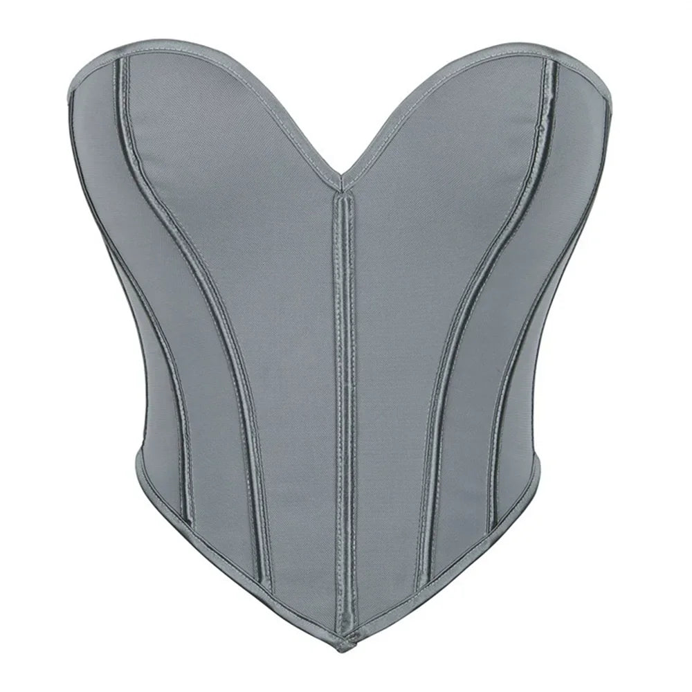 EleganceLace™ Overbust Corset Crop Top with Push-Up Design