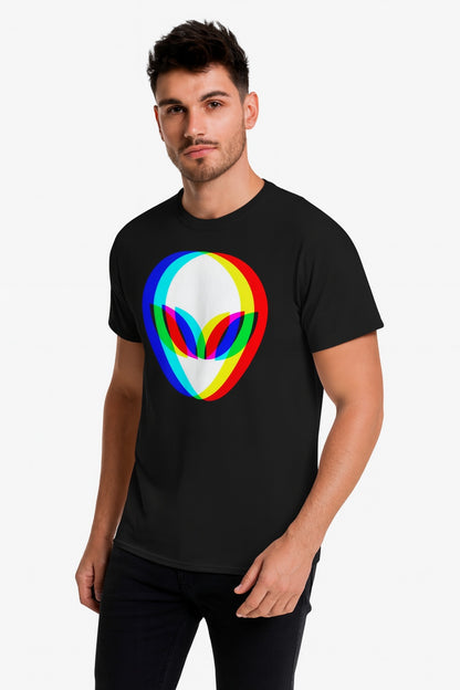 Cosmic Alien Vibes Techno Tee