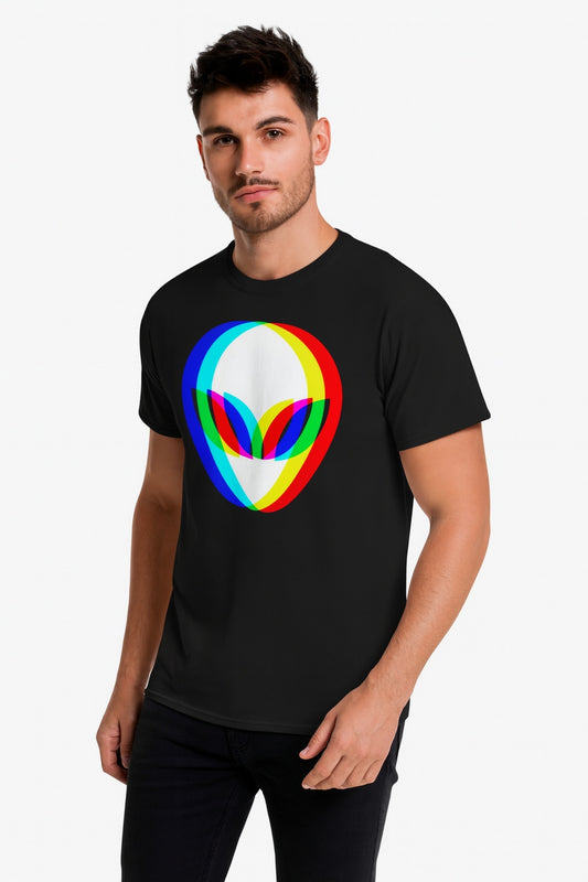 Cosmic Alien Vibes Techno Tee