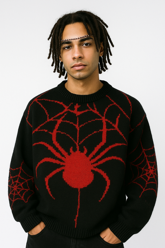 SpiderWave Retro Sweater