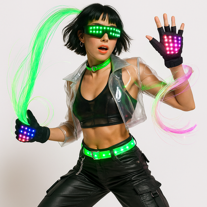 Neon Flow LED Whip – 360° RGB Rave Light
