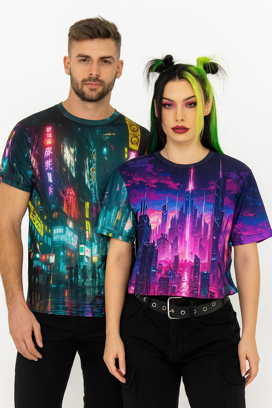 CYBERWAVE//3D VISION Tee – Futuristic Breathable Unisex Summer Shirt 2025