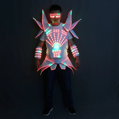 NeonBot LED Robot Suit – Full Color Light Armor
