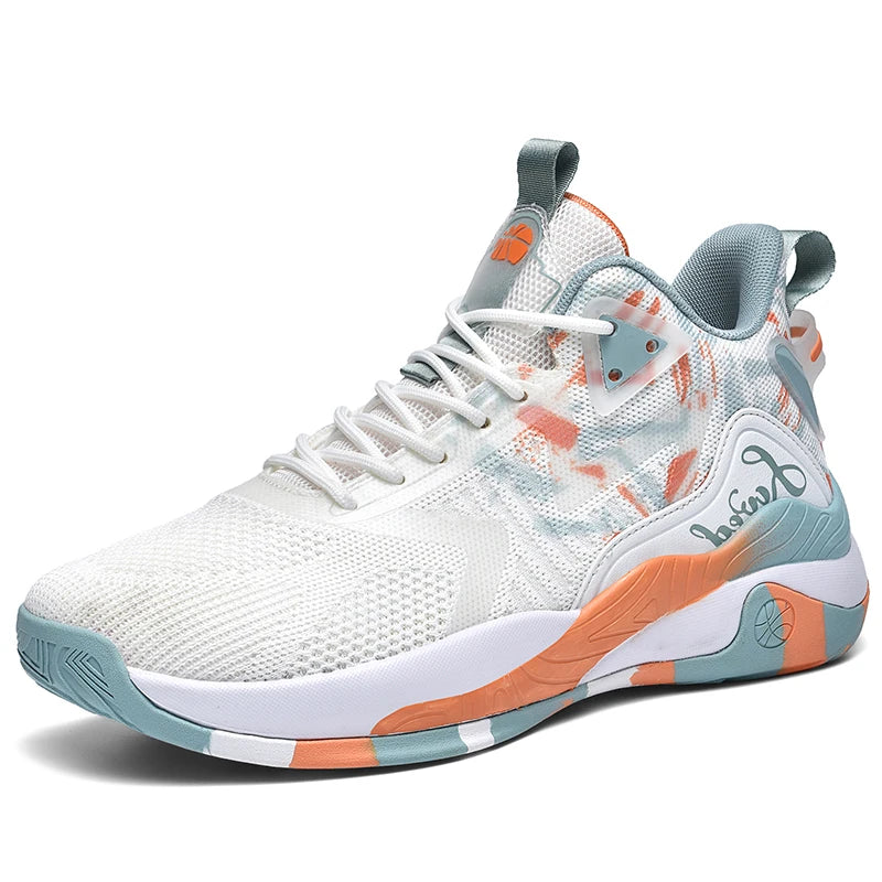 "VibeForce" High-Top Outdoor Sneakers – Custom Logo, Big Sizes (US 13-14)