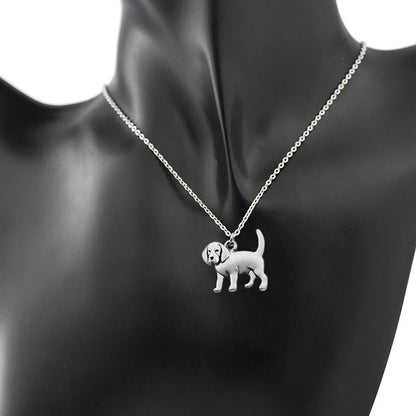 Punk Paws – Cute Beagle & Coonhound Charm Necklace
