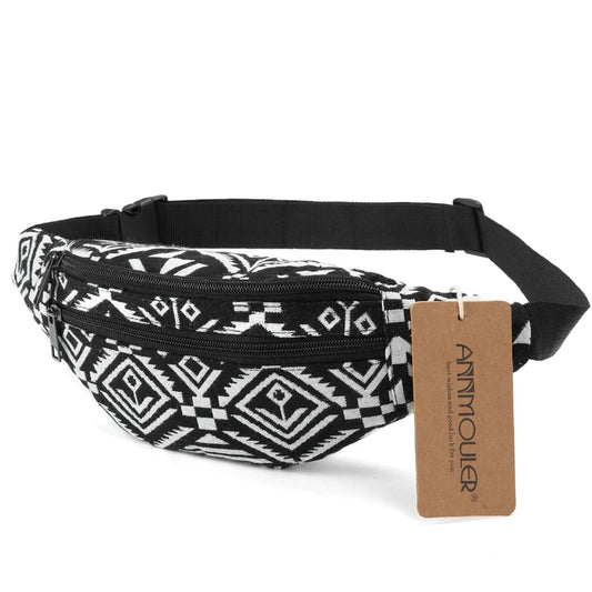 Boho Drift – Multicolor Fabric Waist Bag