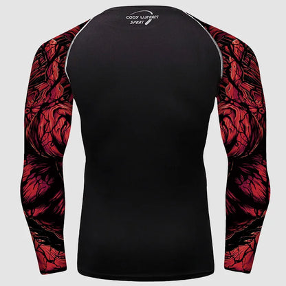 VORTEX//MMA Sublimation Rash Guard – High-Performance Combat Gear