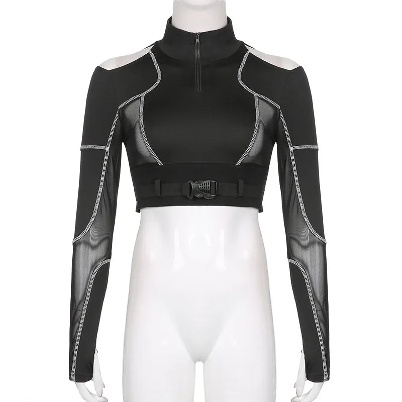 Shadow Grid Cyber Top