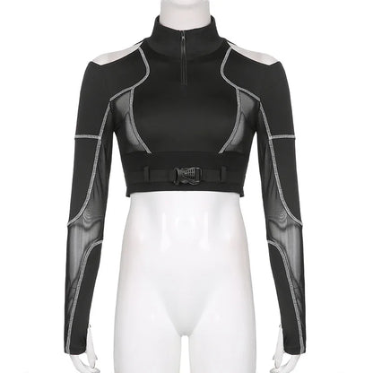 Shadow Grid Cyber Top