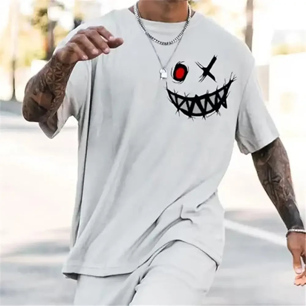 Glitched Smile Graphic Tee