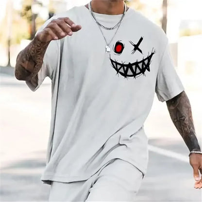Glitched Smile Graphic Tee
