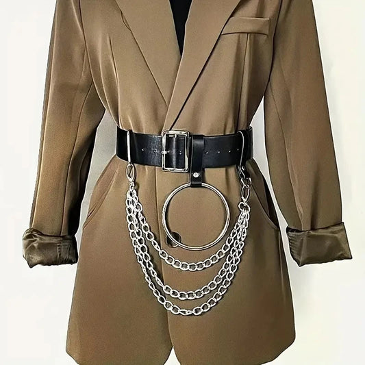 Voidframe - Punk Chain O-Ring Waist Harness