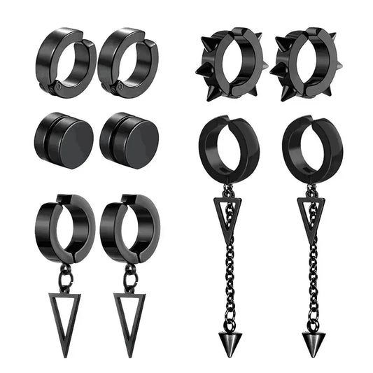 Cyber Edge Magnet Earrings Set