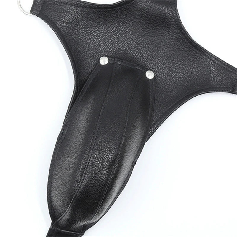 LUSTRA Cageframe Leather Chest Harness