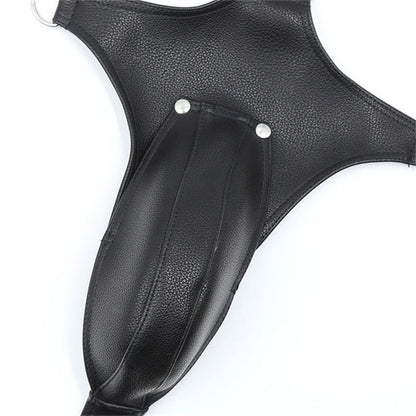LUSTRA Cageframe Leather Chest Harness