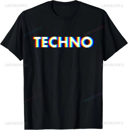 Trippy Glitch Cyber Tee
