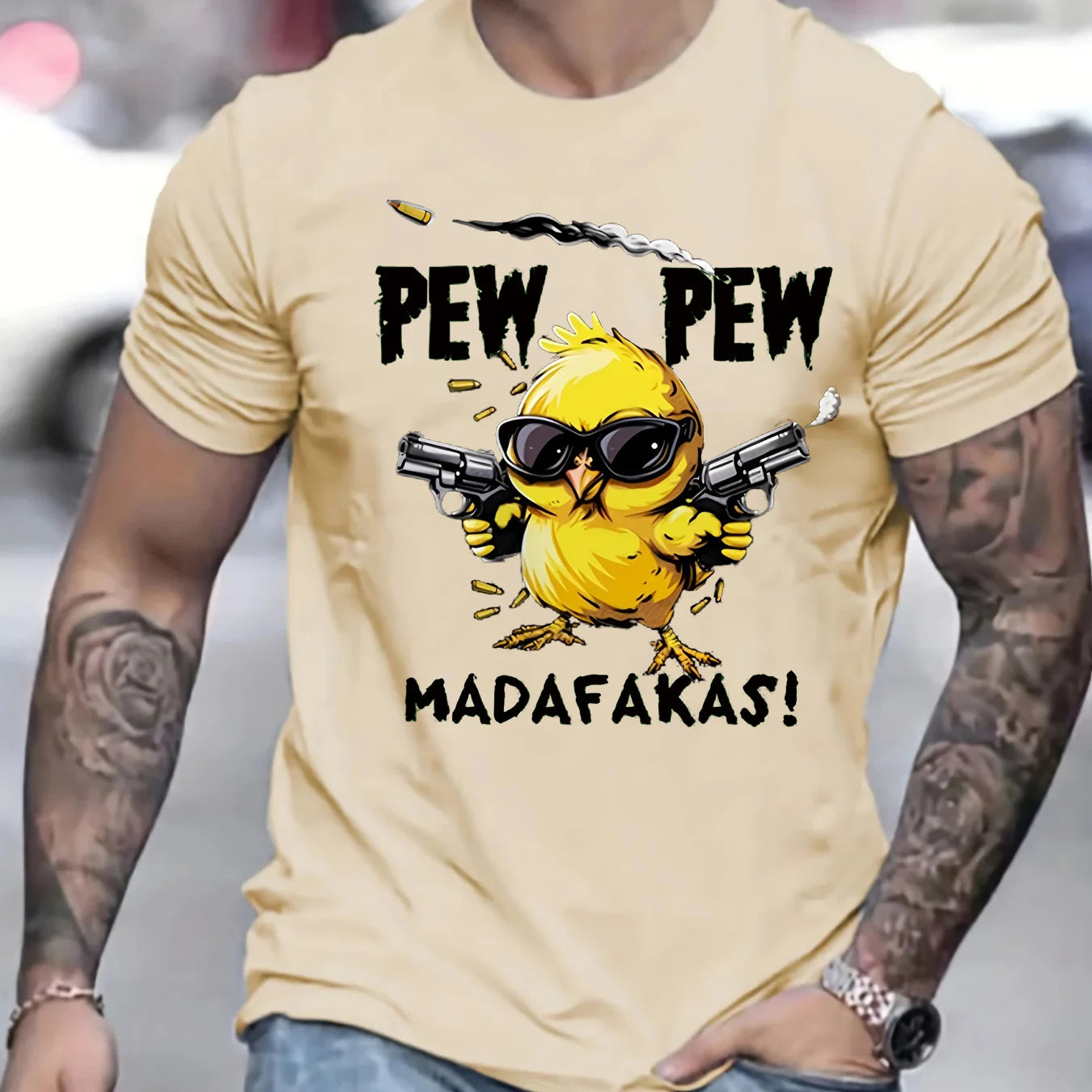 Pew Pew Madafaka – Cartoon Heat Tee