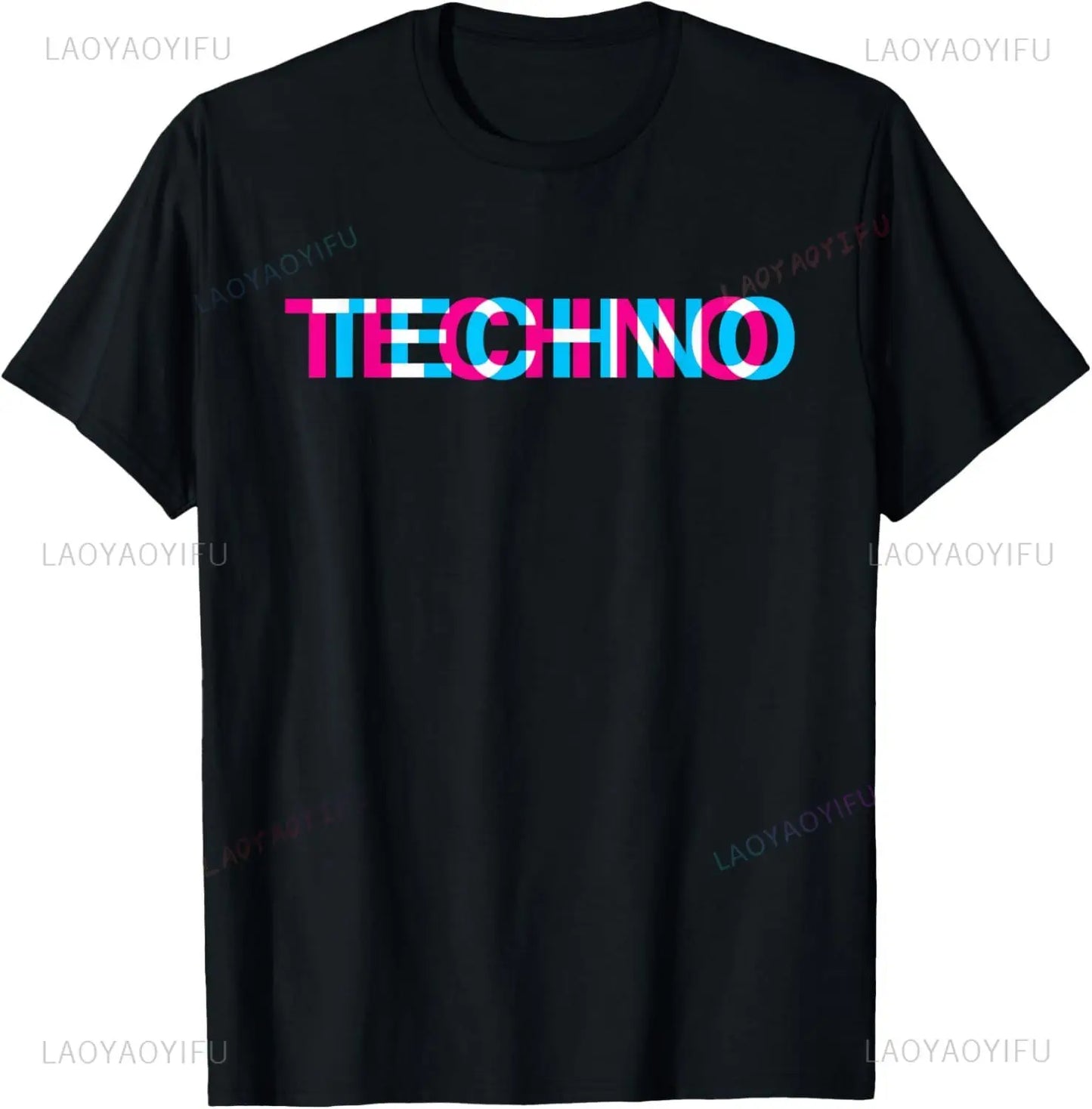 Trippy Glitch Cyber Tee
