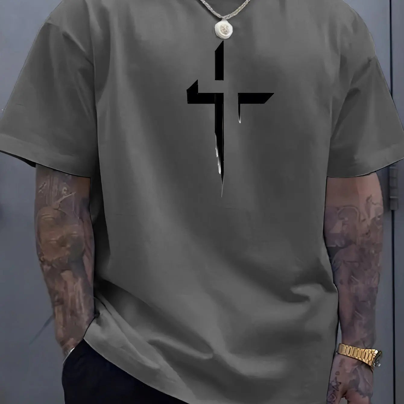 Reverse Cross Vibes – Summer Oversized Tee