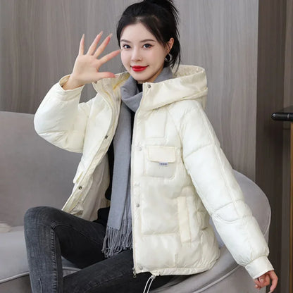 Neon Pulse Puffer Coat