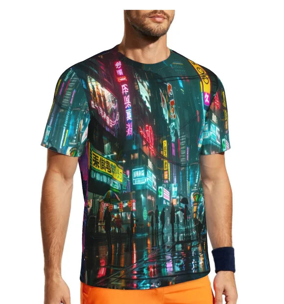 CYBERWAVE//3D VISION Tee – Futuristic Breathable Unisex Summer Shirt 2025