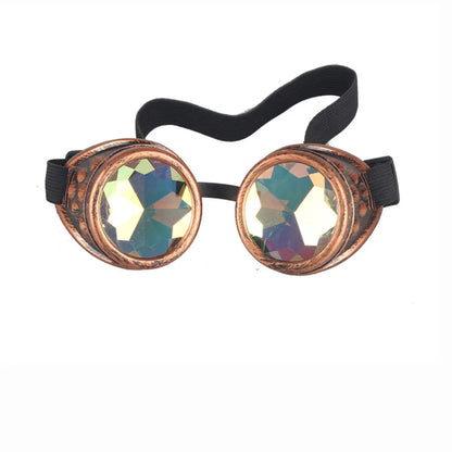 SpikedRetro Steampunk Goggles – Gothic Punk Eyewear with Attitude