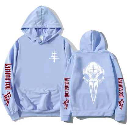 SLEEPLESS EMPIRE Lacuna Coil Hoodie – Gothic Rock Streetwear Fleece