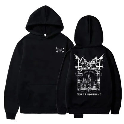 MAYHEM//VOID Black Metal Hoodie – Cyber Grunge Streetwear Drop