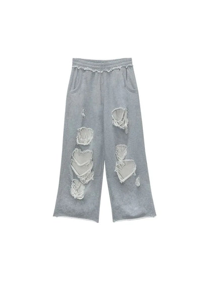 Driftcore Ripped Wide-Leg Sweatpants