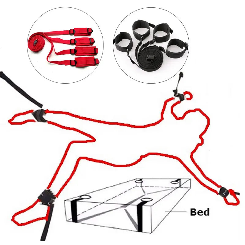 LUSTRA // Bound Beneath - Bed Restraint Bondage Set