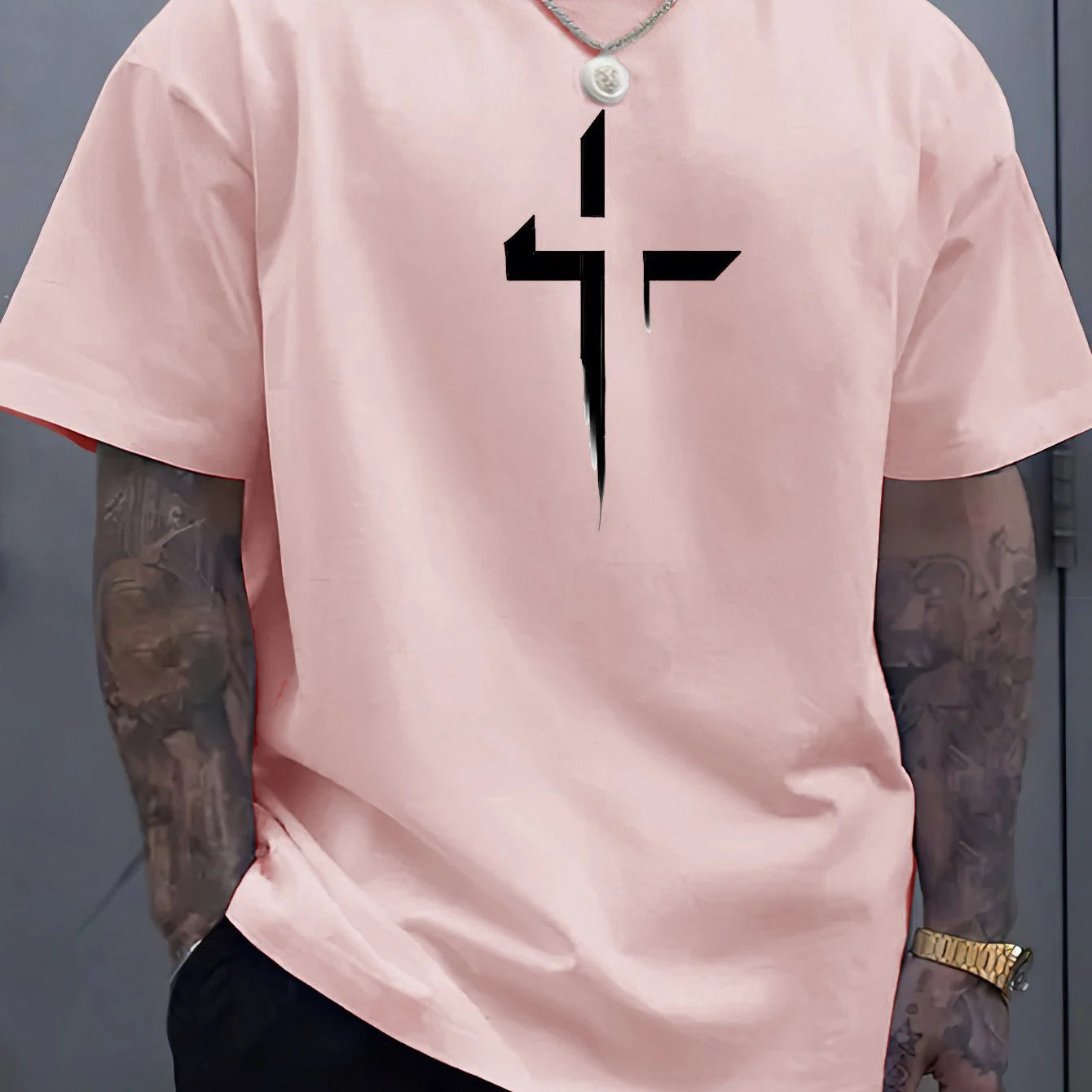 Reverse Cross Vibes – Summer Oversized Tee